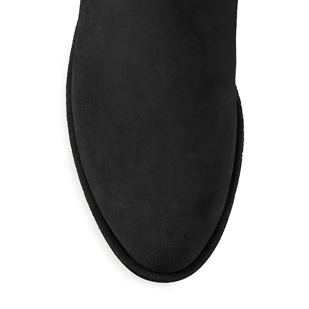 Stuart Weitzman Lowland Stretch Suede Over-the-Knee Boots Black 8.5 M $950 Nw/oB